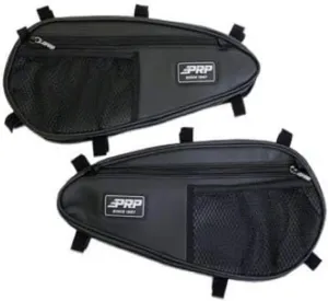 PRP Seats Lower Door Bags built for Polaris RZR Front Doors. Ideal for Off Road, UTV's, Side by Side Vehicles & Racing - Black (Pair)