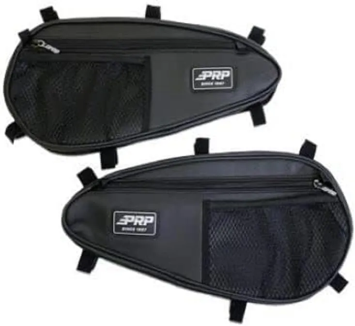 PRP Seats Lower Door Bags built for Polaris RZR Front Doors. Ideal for Off Road, UTV's, Side by Side Vehicles & Racing - Black (Pair)