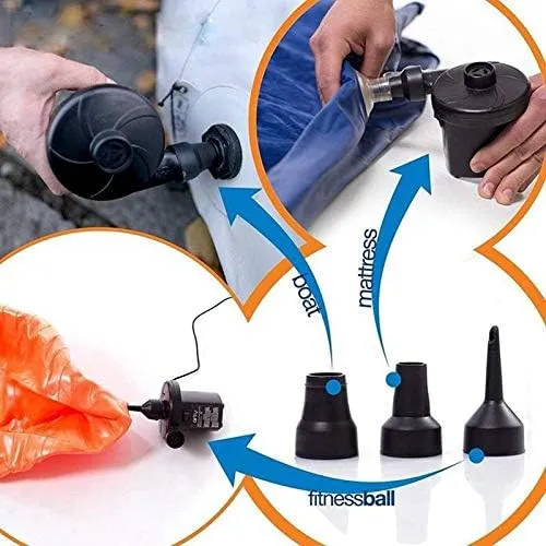 Pump Vehicle Household High-Power Electric Pump Vacuum Compressed Bags Air Pump Travel Organizer Storage - (Type: Black/Plug Type: UK)