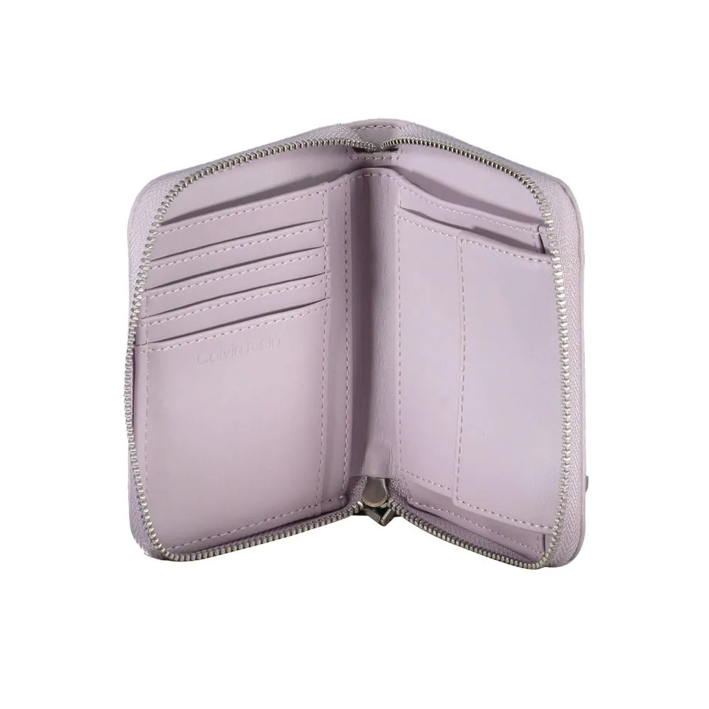 Purple Polyester Women Wallet