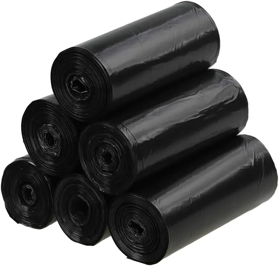 Ramddy Black Tall Kitchen Trash Bags, 13 Gallon, 150 Counts
