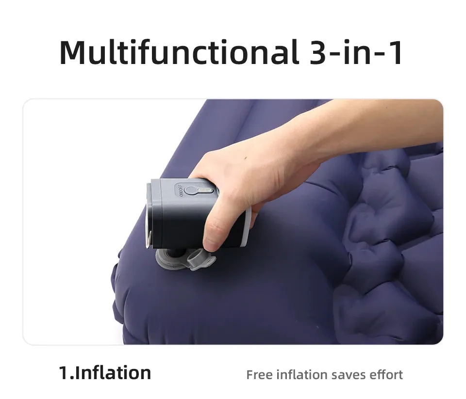 Rechargeable Air Pump with LED Light: Compact and Powerful