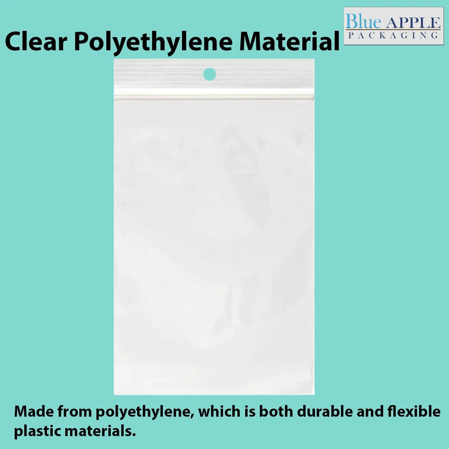 Reclosable Hang Hole Poly Bags - 6 x 9 & (100 Bags) 2 Mil Clear Plastic with Resealable Lock Seal Zipper | Durable Poly Baggies | Resealable Zip Top Lock For Jewelry, Storage, Packaging & Shipping