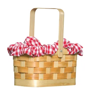 Red Gingham Basket Purse, Costume Accessory