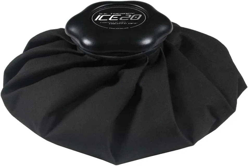Refillable No-Leak Ice Pack Bag with Easy Open Cap - Soft Cotton Ice Bags for Injuries - Reusable - Cold Therapy Wraps for Elbow, Knee, Ankle, Back, and Arm
