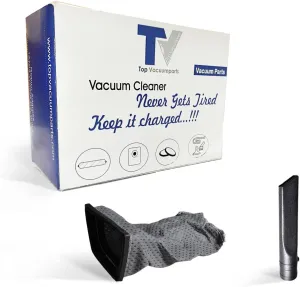 Replacement For Hoover PortaPower Canister Vacuum 1 Gray Cloth Bag & Black Crevice Tool For C2094, S1015, S1029, S1049, S1055, S1075, S1077 Compare to Part # 43662023, 40-1805-65