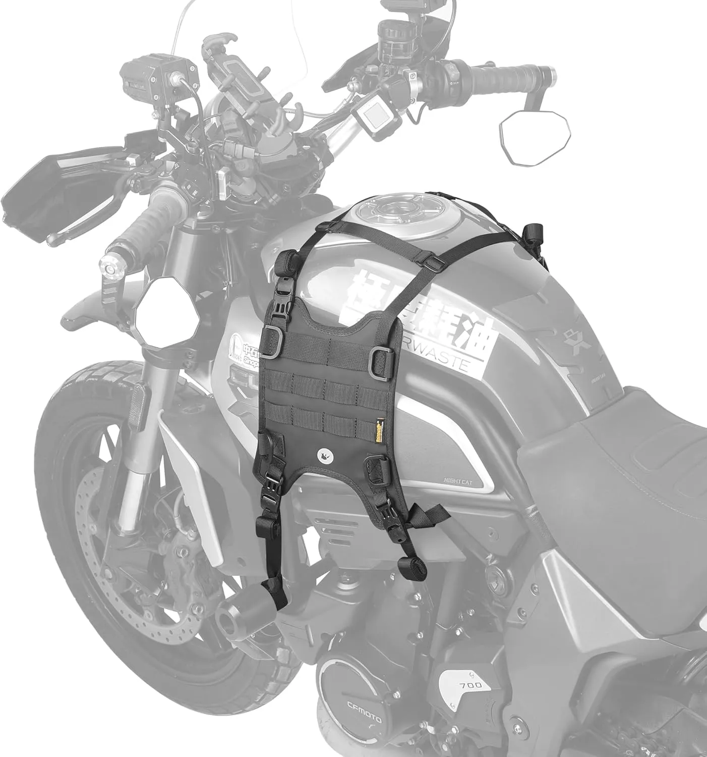 Rhinowalk Motorcycle Tail Bag Base, Universal Saddle Bag Mount