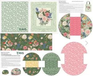 Riley Blake Nature's Portrait Bags Panel by The Royal Horticultural Society, Perfect for Quilting, Crafting, Sewing Projects and More…