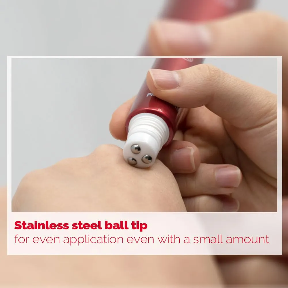 Roll On Eye Cream 30ml/1.01fl.oz. with Vitamin A and Stainless Steel ball Tip for Wrinkle Eraser and Elasticity (Retinol x 2CT)