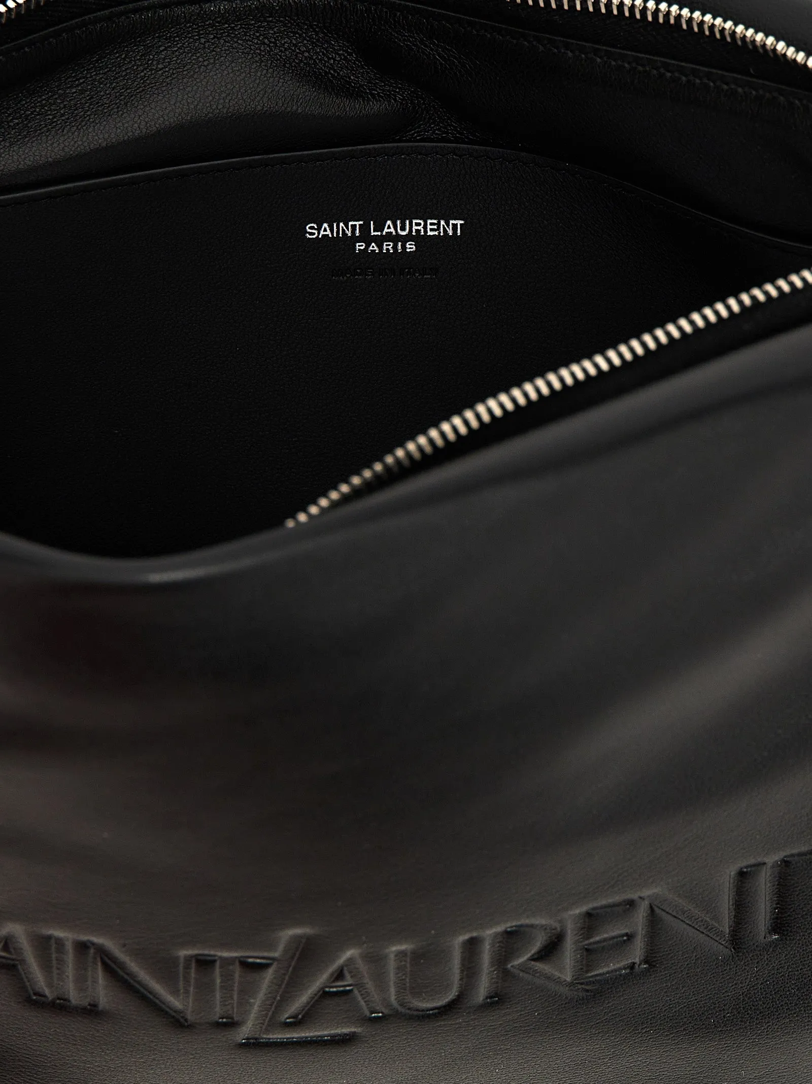 Saint Laurent Logo Padded Clutch Bag
