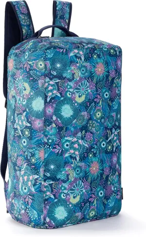 Sakroots Women's Go Travel Backpack in Eco-Twill, Royal Blue Seascape, One Size