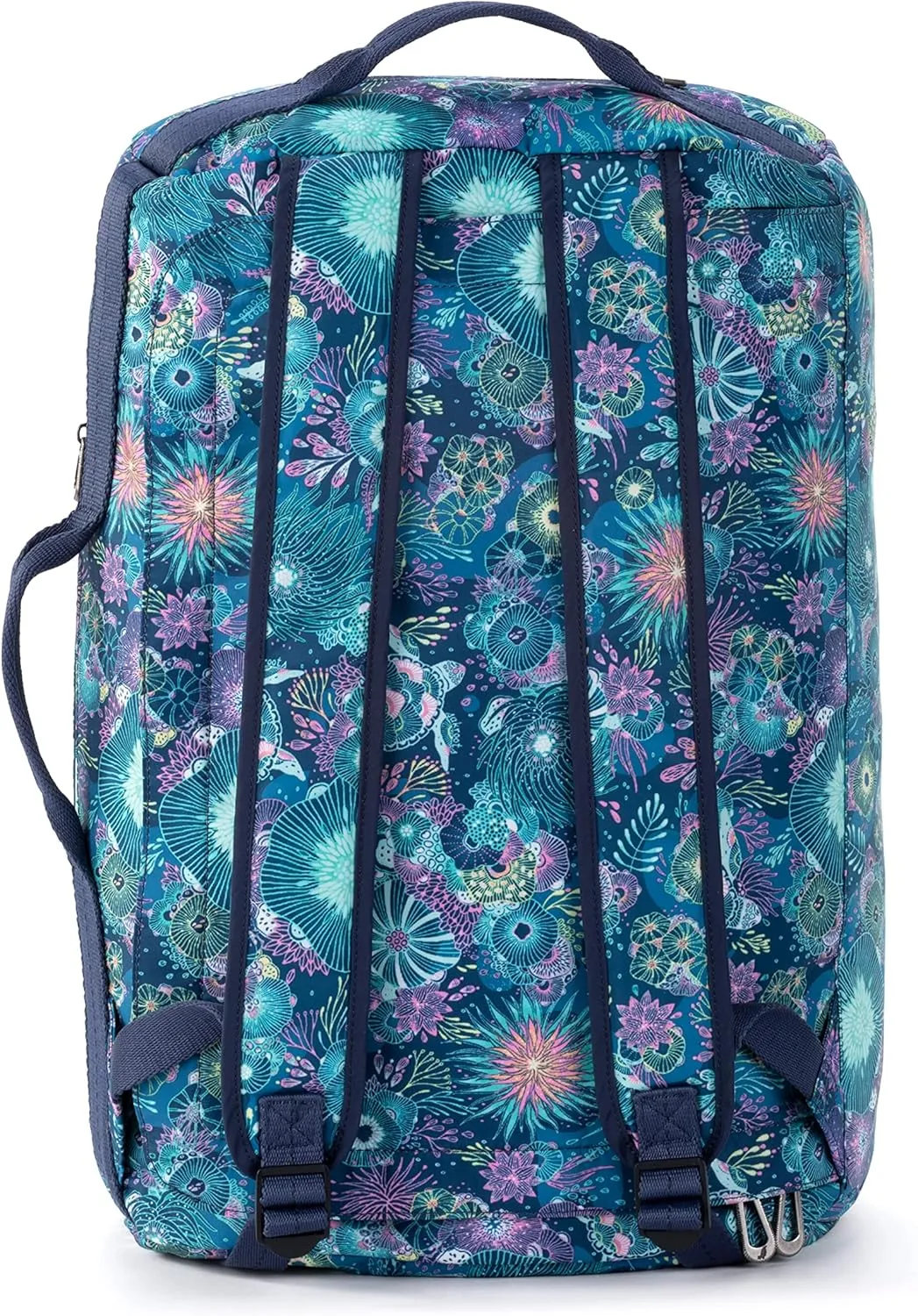 Sakroots Women's Go Travel Backpack in Eco-Twill, Royal Blue Seascape, One Size