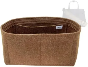 SAMORGA (11-5/ Bur-Banner-S-DS) Bag Organizer for Small Banner Leather Tote <2mm Espresso>