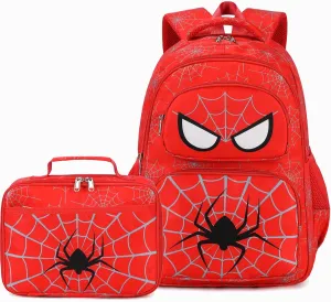 School Backpack for Boys Girls, Teens Bookbag with Lunch Box Set Kids Backpack Elementary Middle Teens School Bag
