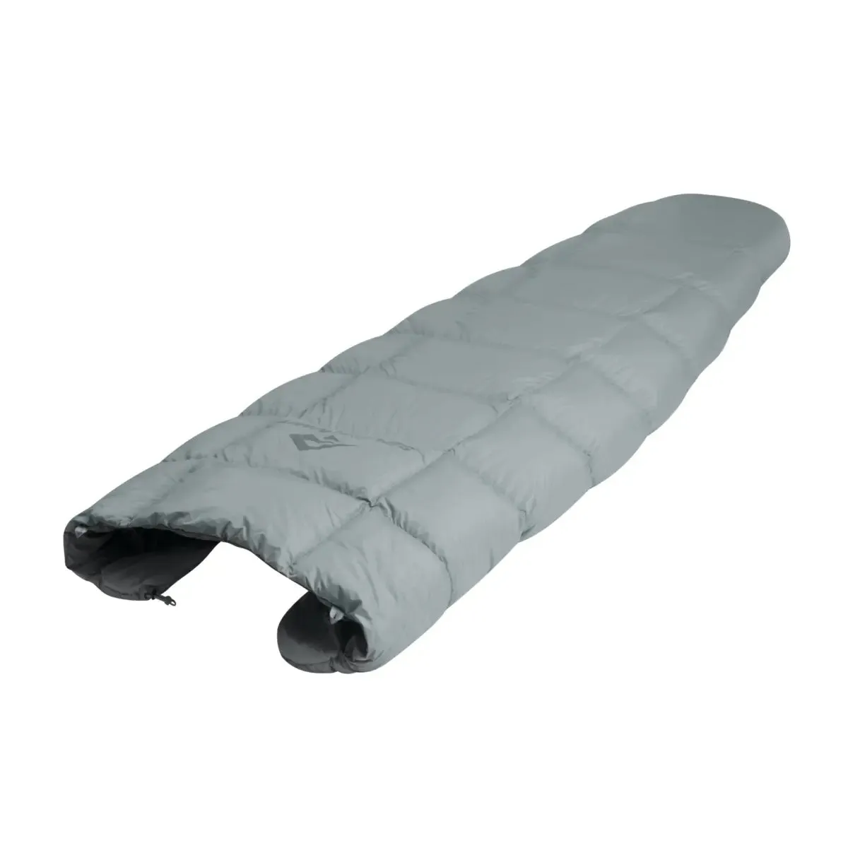 Sea to Summit Cinder Cd1 - Down Integrated Sleeping Quilt - Long - Pale Grey / Dark Grey