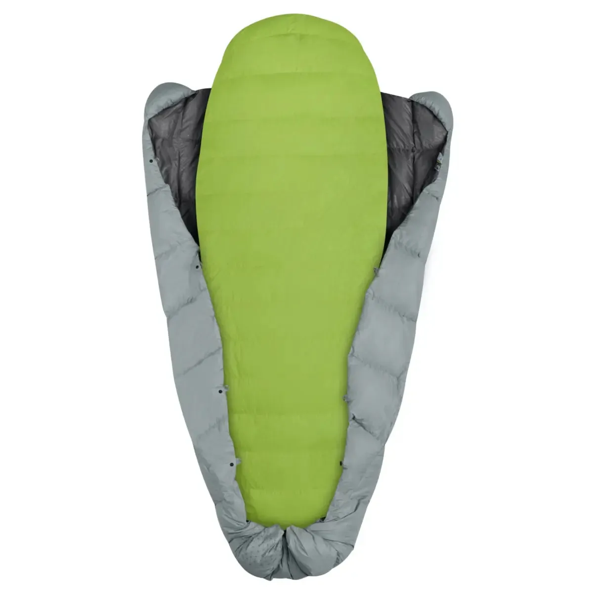 Sea to Summit Cinder Cd1 - Down Integrated Sleeping Quilt - Long - Pale Grey / Dark Grey