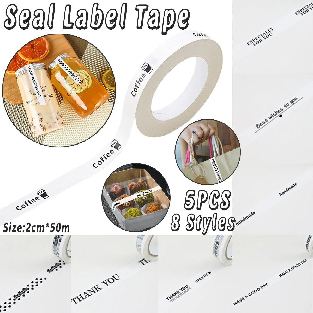 Secure Packaging Sealing Tape 5 Pack