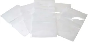 Seismic Audio - SA-B69-100 Pack of 6 Inch x 9 Inch Clear Reclosable Poly Bags - 2 MIL Zip Lock Style 6x9 Bag