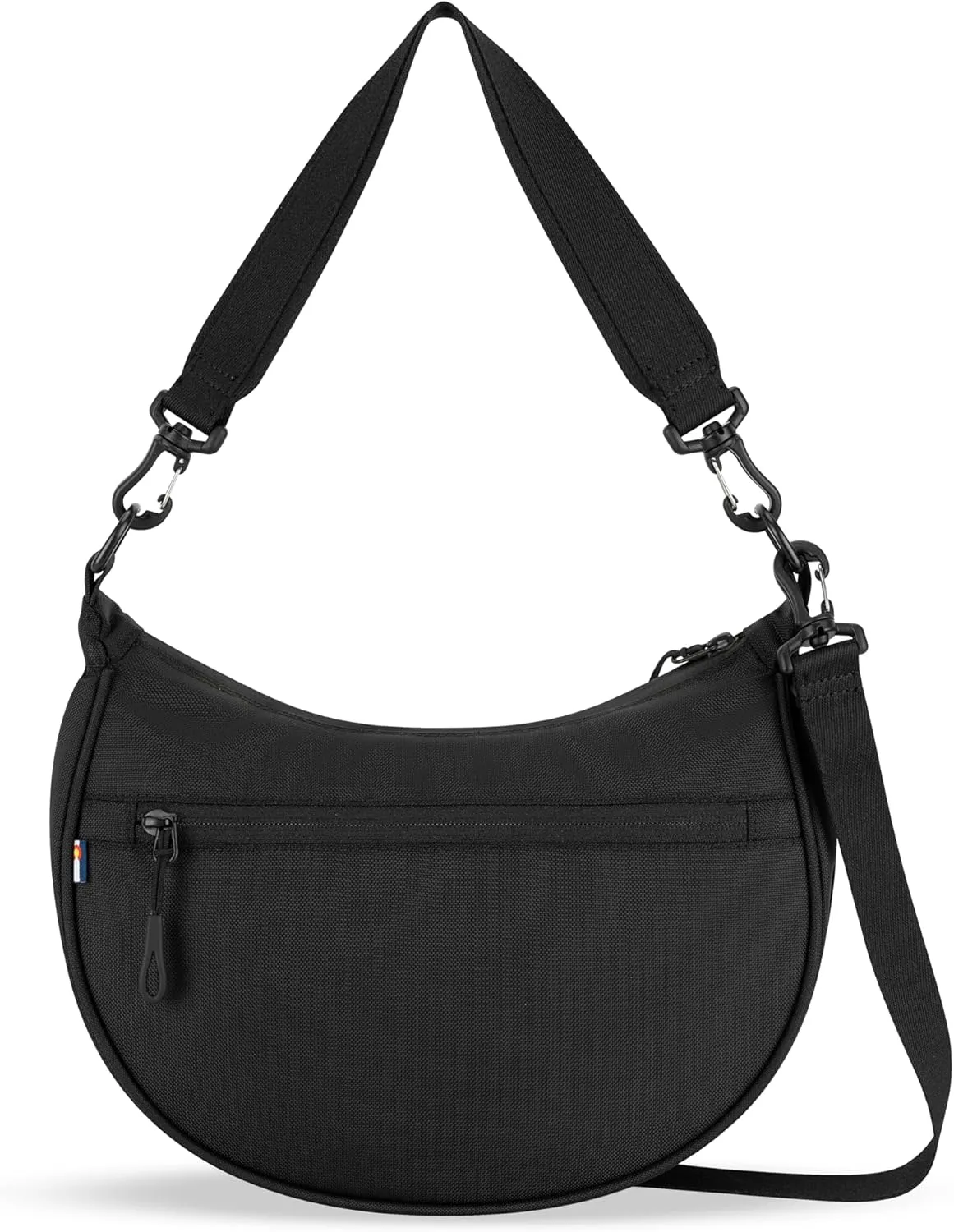 Sherpani Mina, Medium Nylon Crescent Bag, Lightweight Half Moon Crossbody, Fashionable Shoulder Bag, Travel Handbag for Women