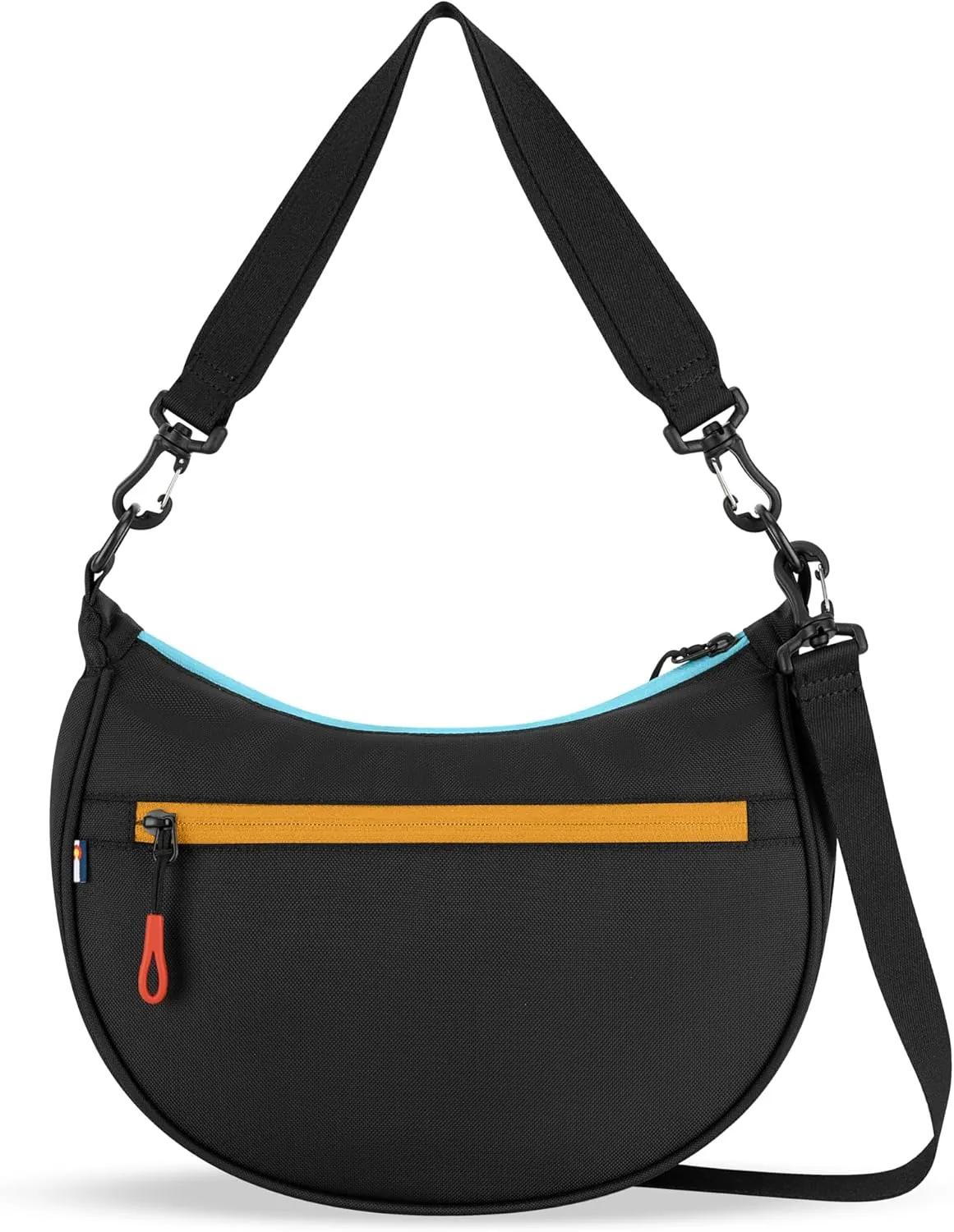Sherpani Mina, Medium Nylon Crescent Bag, Lightweight Half Moon Crossbody, Fashionable Shoulder Bag, Travel Handbag for Women