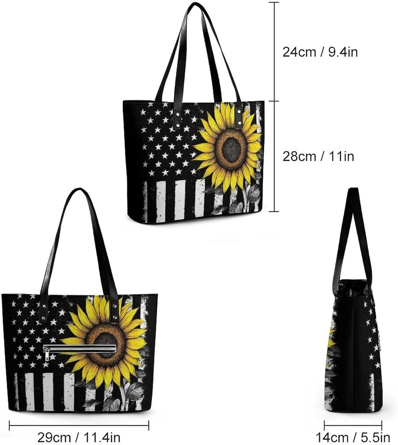 Shopping Bag Work Tote Shoulder Bag for Womens