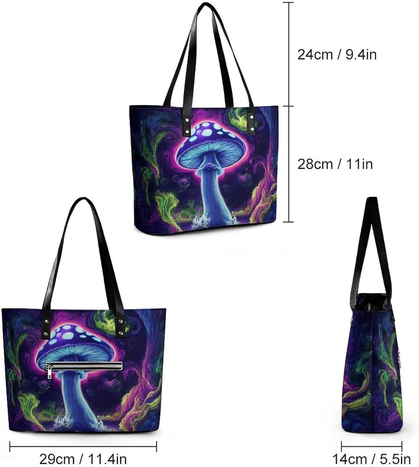 Shopping Bag Work Tote Shoulder Bag for Womens