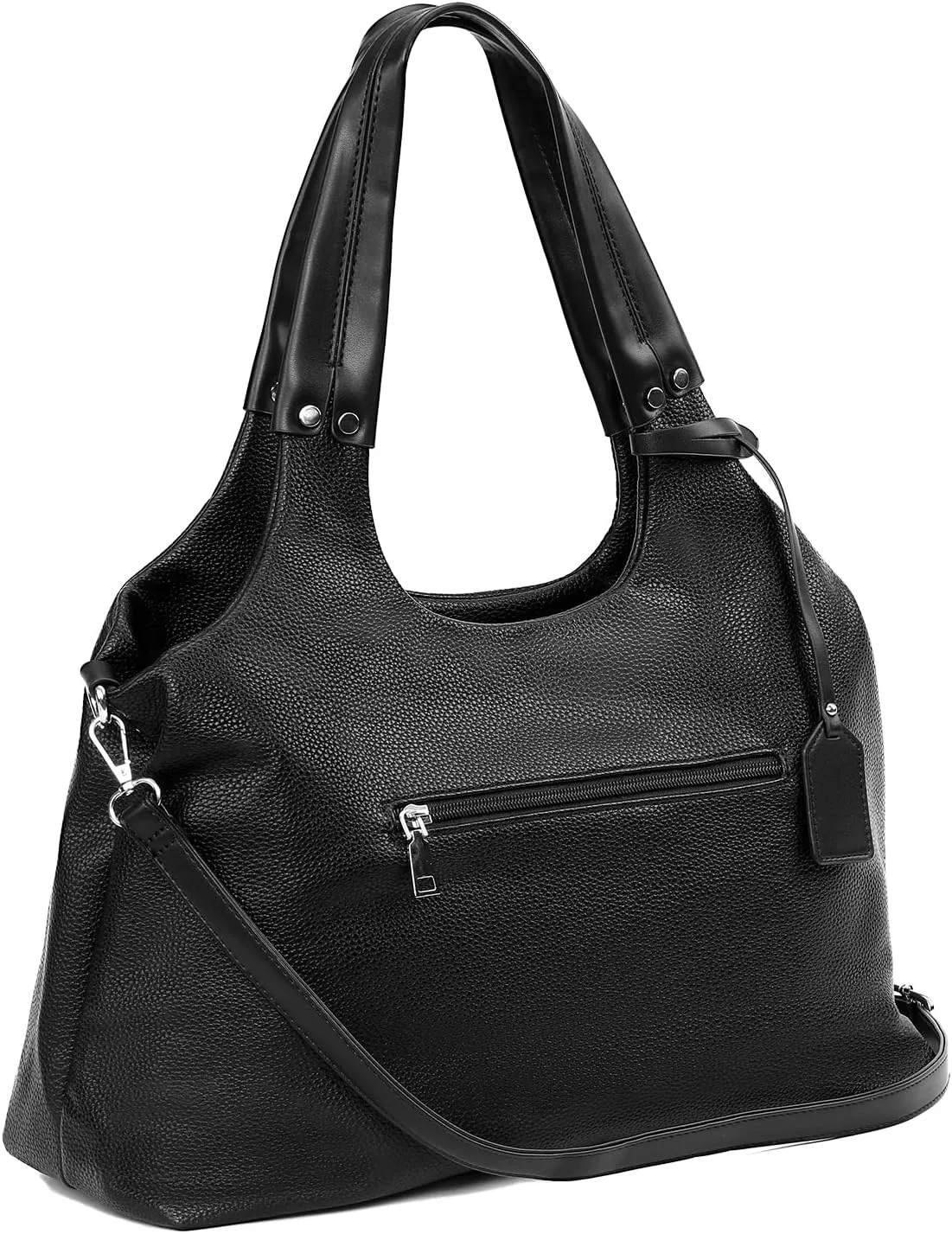 Shoulder Bag for Women, Black Toto Bags with Zipper Closure (#Black)