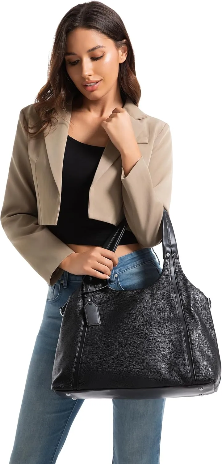 Shoulder Bag for Women, Black Toto Bags with Zipper Closure (#Black)