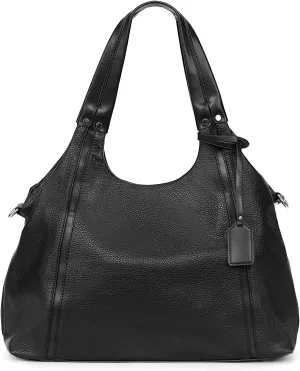 Shoulder Bag for Women, Black Toto Bags with Zipper Closure (#Black)