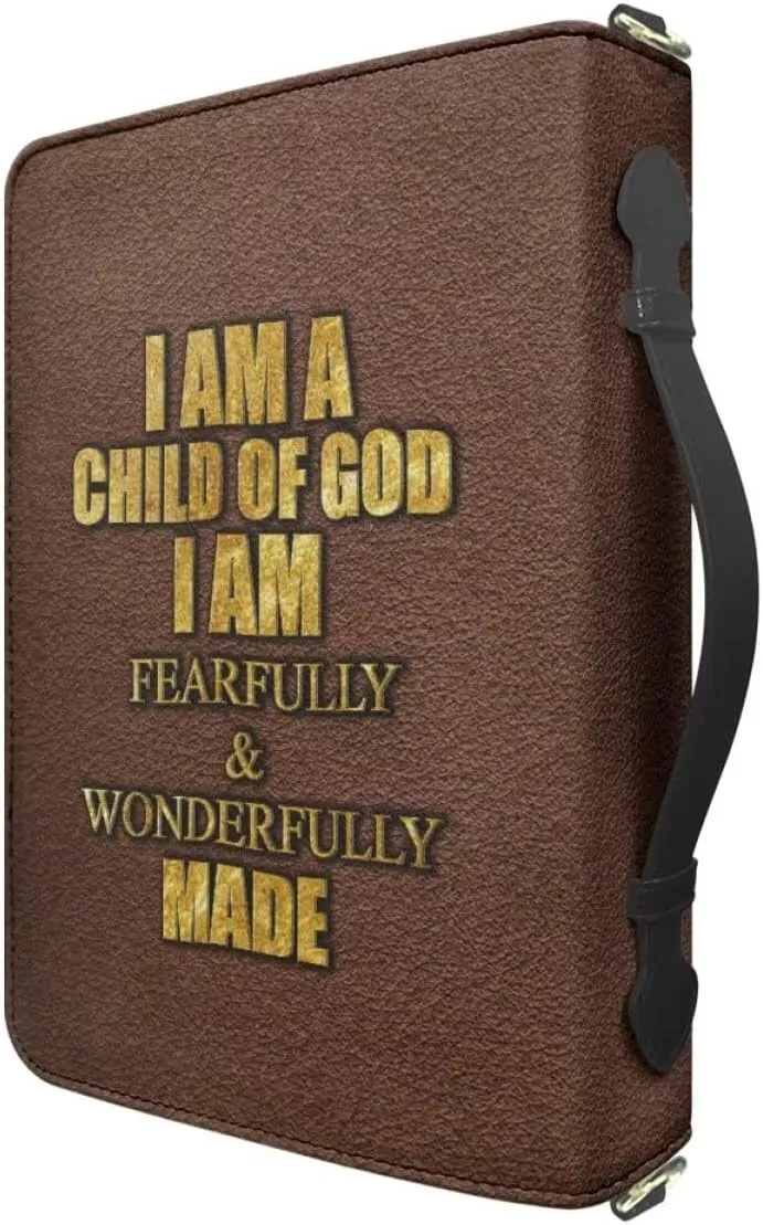 Shoulder Strap Bag Bible Carrying Case for Church Services Bible Cover with Adjustable Strap