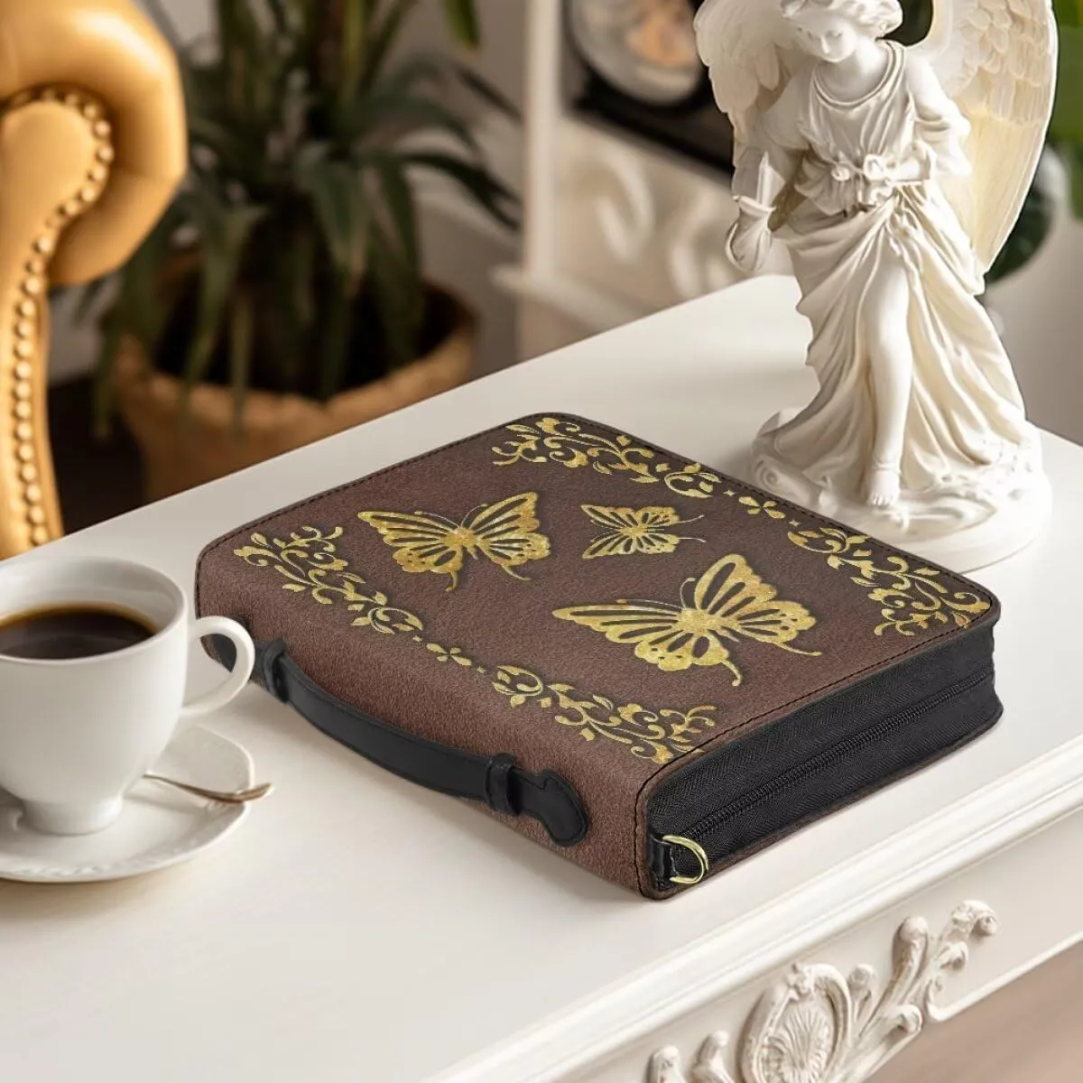 Shoulder Strap Bag Bible Carrying Case for Church Services Bible Cover with Adjustable Strap