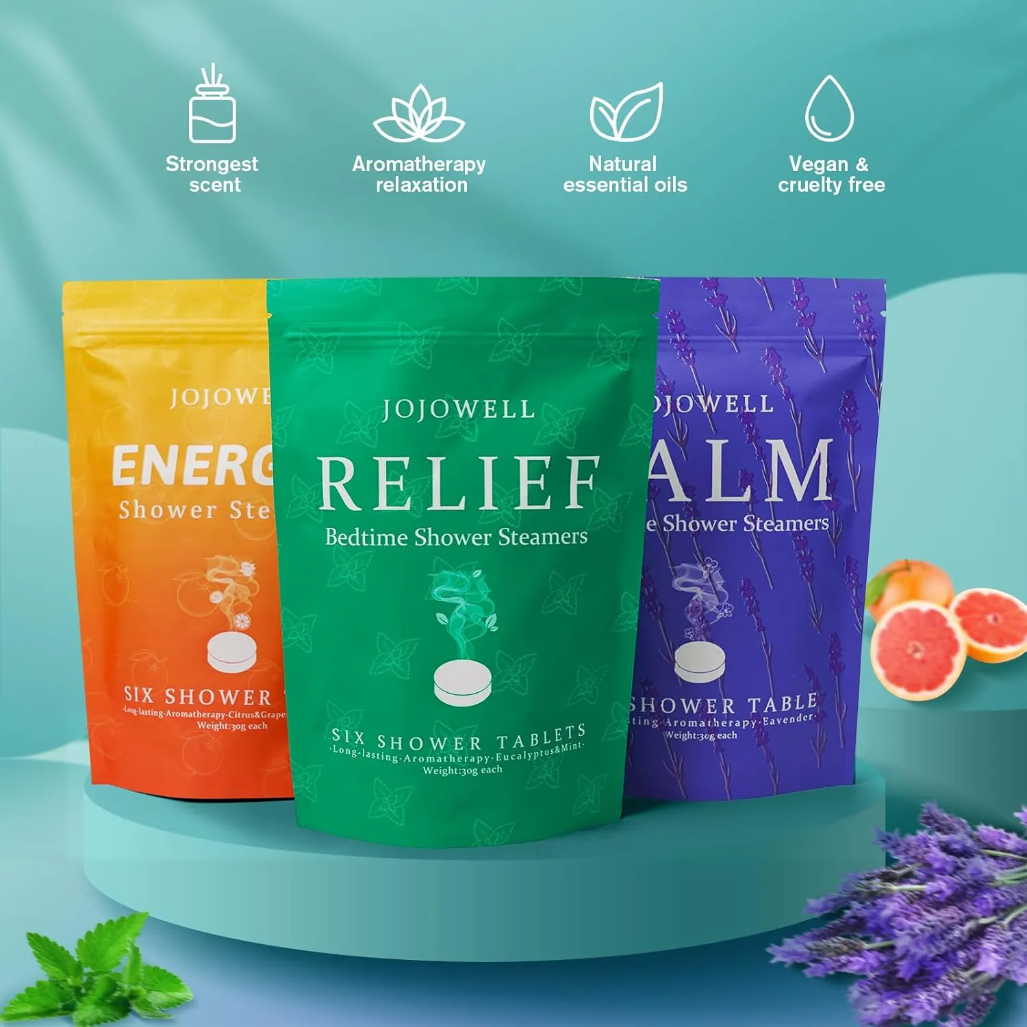 Shower Steamers Aromatherapy - 18 Pack Gifts for Women, Organic Essential Oils, Self Care, Birthday Gifts for Women, Men, Mom, Dad, Graduation Gifts for Her Him