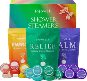 Shower Steamers Aromatherapy - 18 Pack Gifts for Women, Organic Essential Oils, Self Care, Birthday Gifts for Women, Men, Mom, Dad, Graduation Gifts for Her Him