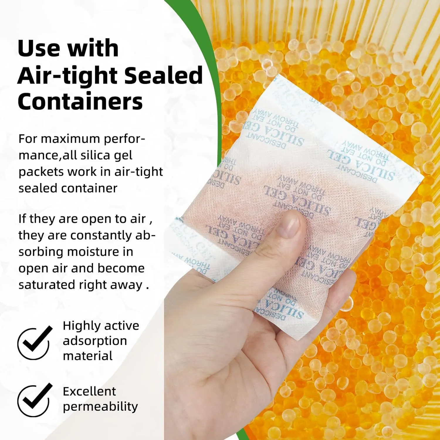 Silica Gel Packets - 10 Pcs 50 Gram Desiccant Packs for Storage Moisture Absorbers Silica Gel Desiccant Packets Rechargeable Desiccant Dehumidifiers Bags for Moisture Control