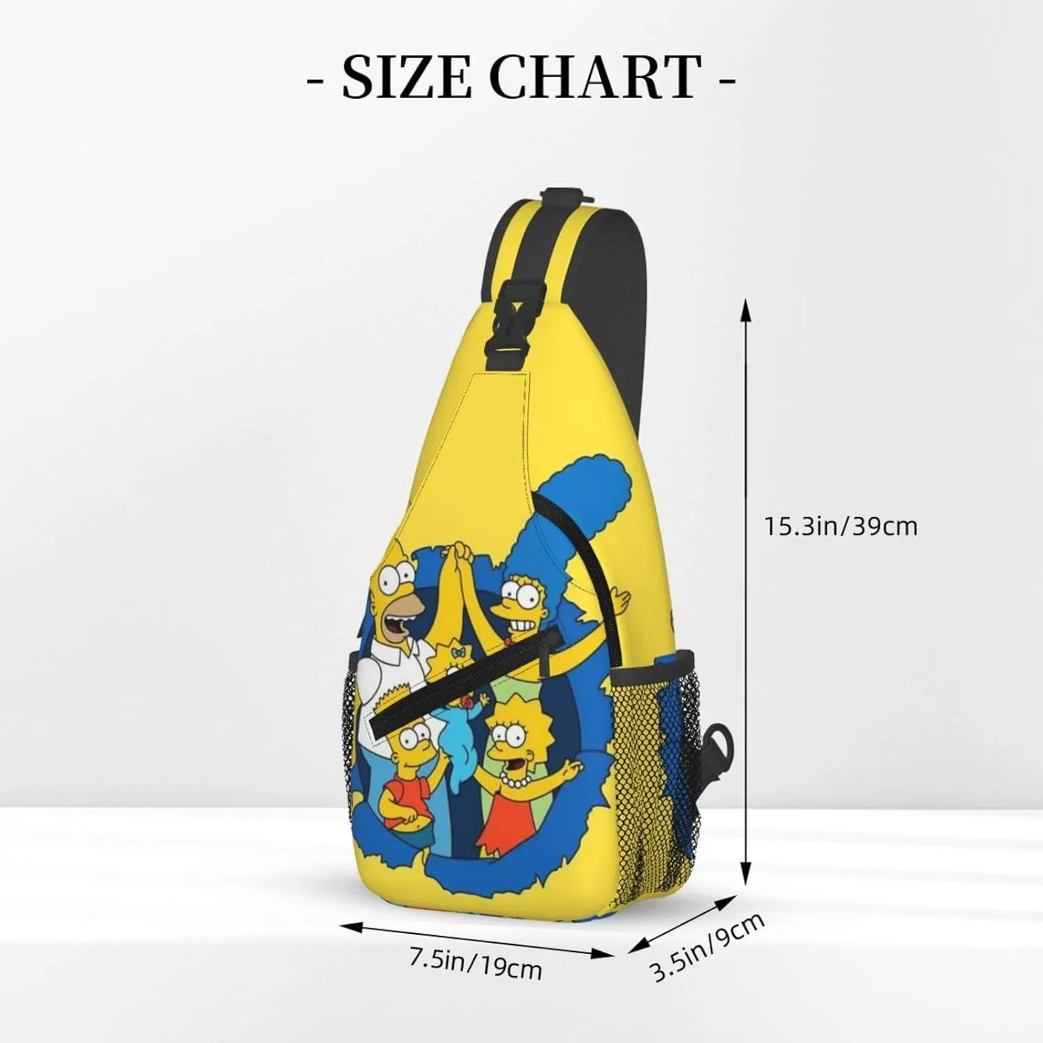 Simp-sons Crossbody Bag Sling Shoulder Backpack for Outdoor Travel,Sports,Camping,Hiking,Shoulder Bags