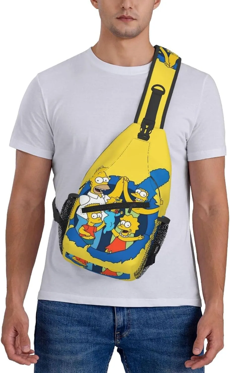 Simp-sons Crossbody Bag Sling Shoulder Backpack for Outdoor Travel,Sports,Camping,Hiking,Shoulder Bags