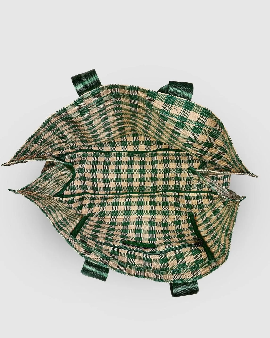 Simpson Beach/Carry All/Shopper Bag (Green/Cream)