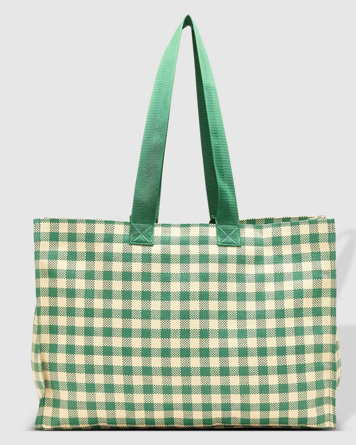 Simpson Beach/Carry All/Shopper Bag (Green/Cream)