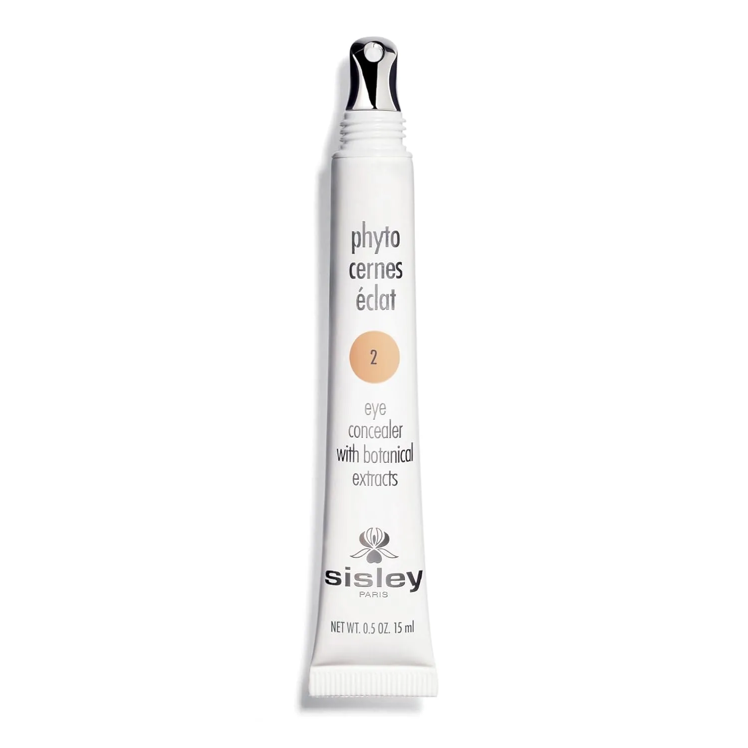 Sisley Paris Phyto-Cernes Eclat, No. 2-15 mL - Eye Concealer - Tinted Anti-Dark Circles Product - Instantly Masks Dark Circles & Targets Puffiness - Natural, Long-Wear Finish - Includes Brush