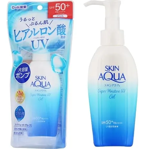Skin Aqua Super Moisture Gel, SPF50  PA    , Hydrating Sunscreen Pump, 140g
