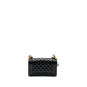 Sleek bag caviar (Microchip) boy Unbeatable black  Chanel small
