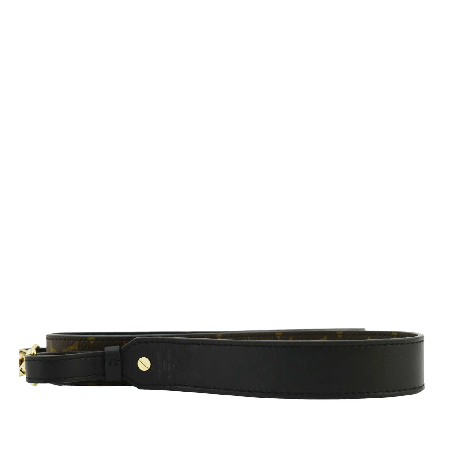 Sleek VUITTON LOUIS Strap Canvas Monogram Brown Fast worldwide shipping