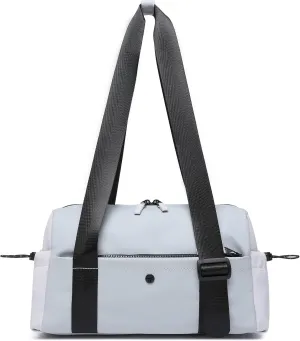 Small Gym Bag For Women Mini Gym Duffle Bag with Wet Compartment Waterproof Sports（Gray Small）