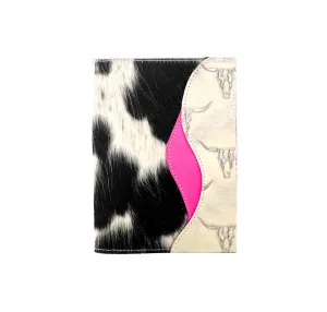 Small Notepad Cover - Tricolor w/ Ghost Skulls