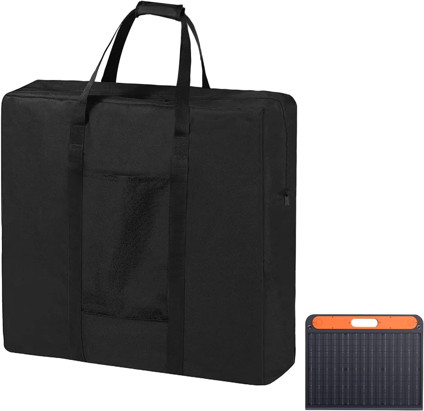 Solar Panel Storage Bag Compatible with Jackery Solars Panel 100 Watt,Waterproof Solar Panel Bags,Dustproof Carrying Case with Pocket,21.7''L x3.9''W x 25.6''H(Bag Only)