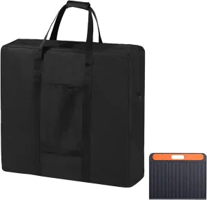 Solar Panel Storage Bag Compatible with Jackery Solars Panel 100 Watt,Waterproof Solar Panel Bags,Dustproof Carrying Case with Pocket,21.7''L x3.9''W x 25.6''H(Bag Only)