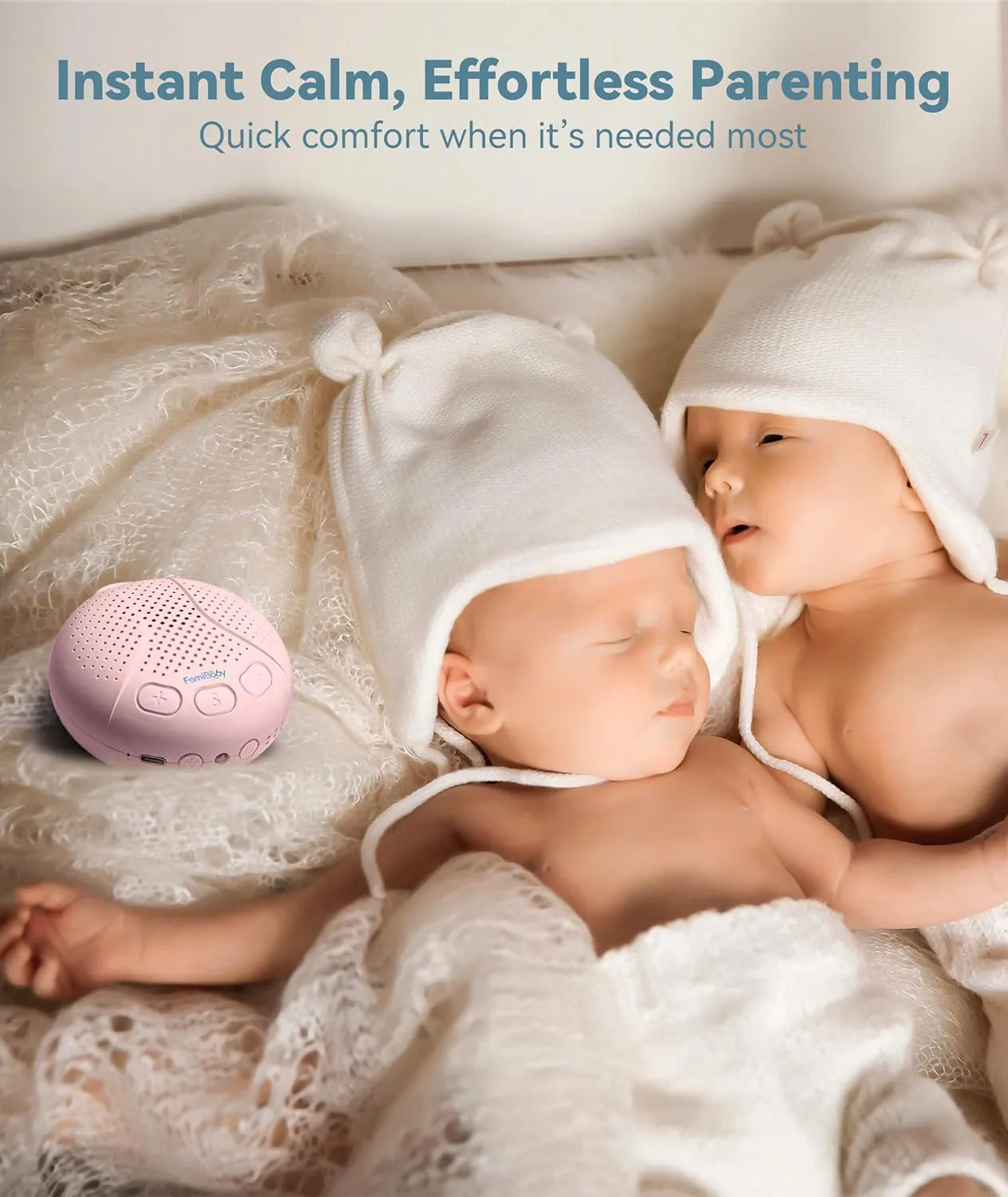 Sound Machine for Babies and Kids - Baby Sleep Soother | Portable White Noise Machine with Night Light for Nursery | 16 Soothing Sounds | Shush | Travel | Registry Gift | Baby Shower