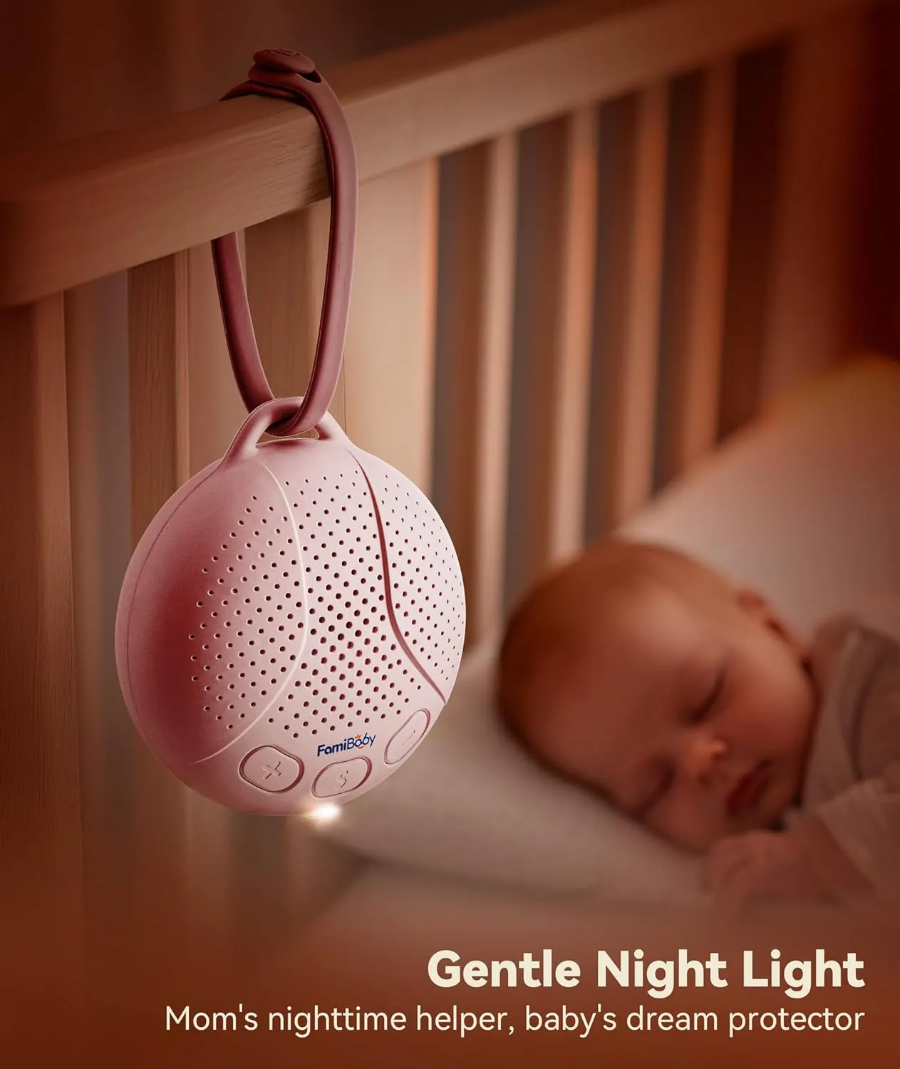 Sound Machine for Babies and Kids - Baby Sleep Soother | Portable White Noise Machine with Night Light for Nursery | 16 Soothing Sounds | Shush | Travel | Registry Gift | Baby Shower
