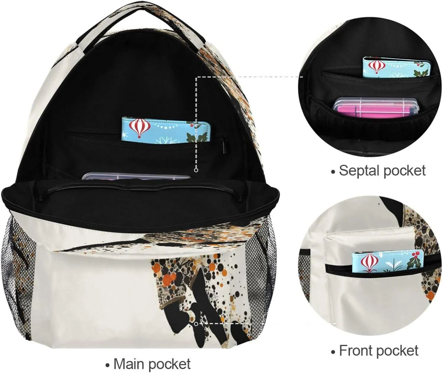 Sport Backpack for Teens Boys Girls Fashion School Book Bag with Chest Strap for Travel Trip Basketball Player