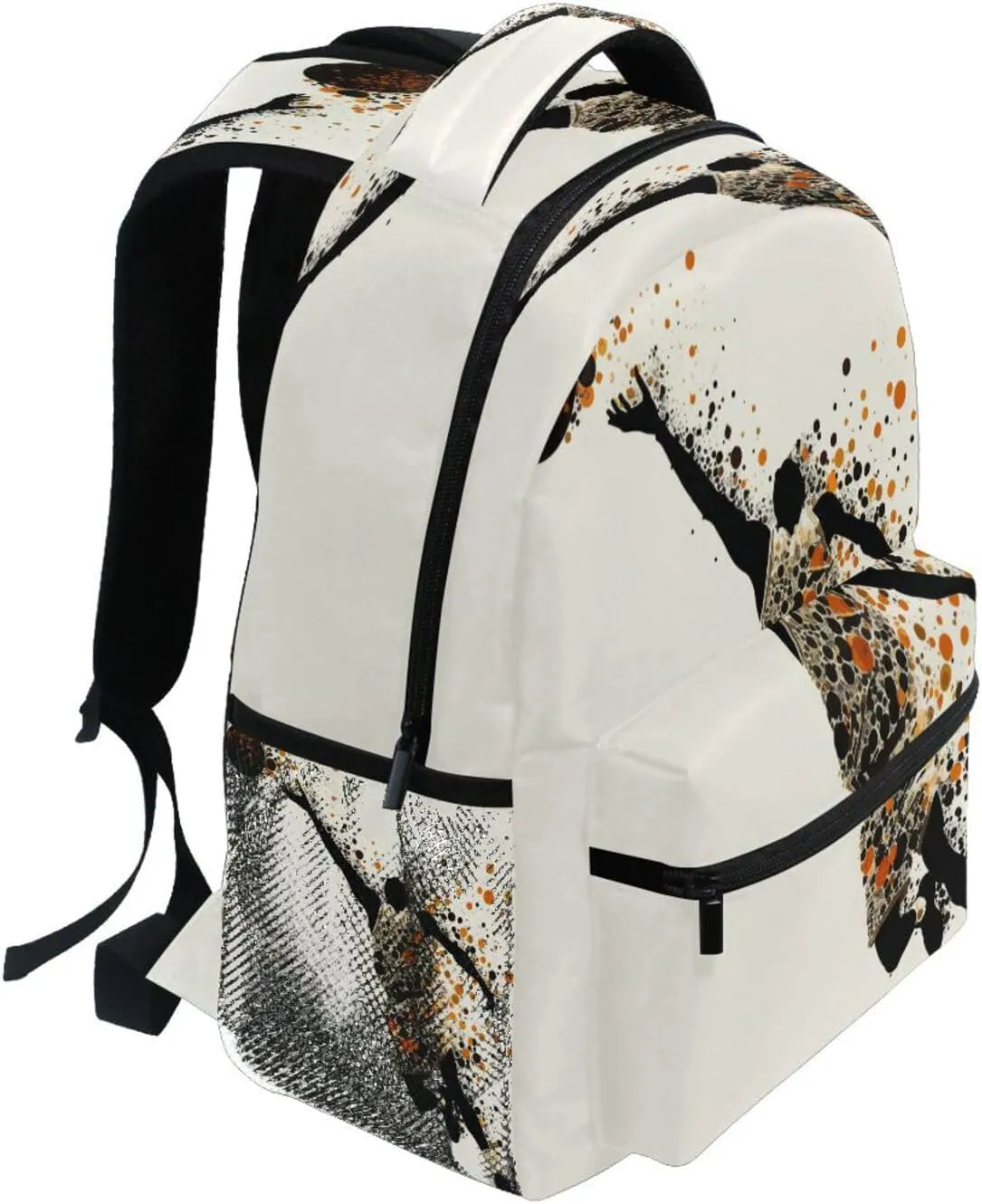 Sport Backpack for Teens Boys Girls Fashion School Book Bag with Chest Strap for Travel Trip Basketball Player